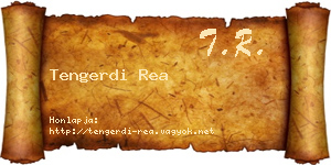 Tengerdi Rea névjegykártya